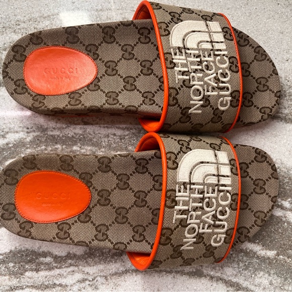 Authentic Gucci x North Face slides size 38 - Picture 3 of 9